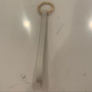 India Hicks Wristlet Ring/Key Ring - White